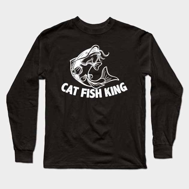 Cat Fish King Long Sleeve T-Shirt by busines_night